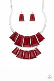 Paparazzi - Lions, TIGRESS, and Bears - Red Necklace