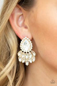 Paparazzi - A Breath of Fresh HEIR - Gold Post Earrings