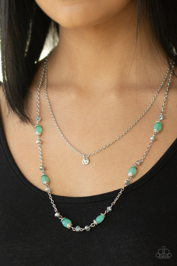 Paparazzi - Irresistibly Iridescent - Green Necklace