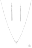 Paparazzi - Heartbeat Bling - White Heart Necklace