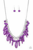 Paparazzi - Miami Martinis - Purple Necklace