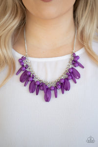 Paparazzi - Miami Martinis - Purple Necklace