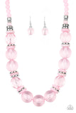 Paparazzi - Bubbly Beauty - Pink Necklace