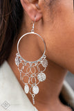 Paparazzi - All CHIME High - Silver Earrings