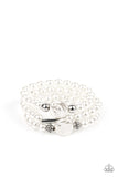 Paparazzi Exquisitely Elegant - Pearl Stretch Bracelet Stack