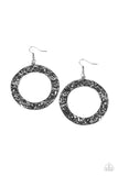 Paparazzi Accessories - PRIMAL Meridian - Black Earrings - Travona's Dazzling Jewels