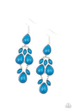 Paparazzi - Superstar Social - Blue Earrings