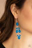 Paparazzi - Superstar Social - Blue Earrings