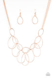 Paparazzi Accessories - Top-TEAR Fashion - Rose Gold Necklace - Travona's Dazzling Jewels