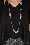 Paparazzi - Trailblazing Trinket - Long Silver Necklace