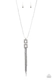 Paparazzi - Times Square Stunner - Silver Necklace