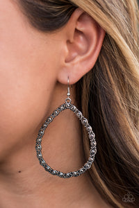 Paparazzi - Galaxy Gardens - Silver Earrings