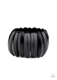 Paparazzi - Colorfully Congo - Black Stretch Bracelet