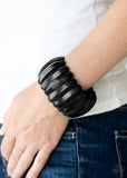 Paparazzi - Colorfully Congo - Black Stretch Bracelet