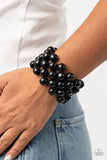 Paparazzi - Tiki Tropicana - Black Stretch Bracelet