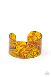 Paparazzi - Cosmic Couture - Orange Cuff Bracelet