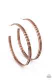 Paparazzi - Midtown Marvel - Copper Hoop Earrings