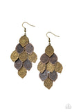 Paparazzi - Loud and Leafy - Multicolored Earrings