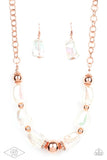 Paparazzi - Iridescently Ice Queen - Copper Necklace