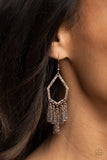 Paparazzi - Museum Find - Copper Earrings