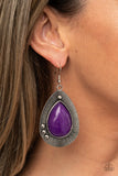 Paparazzi - Western Fantasy - Purple Earrings