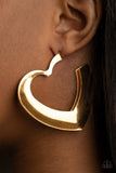 Paparazzi - Heart-Racing Radiance - Gold Earrings