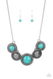 Paparazzi - Canyon Cottage - Blue Necklace