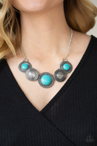 Paparazzi - Canyon Cottage - Blue Necklace