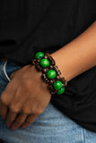 Paparazzi - Tropical Temptations - Green Bracelet