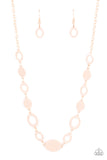 Paparazzi - Working OVAL-time - Rose Gold Necklace