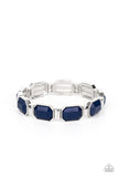 Paparazzi - Fashion Fable - Blue Stretch Bracelet