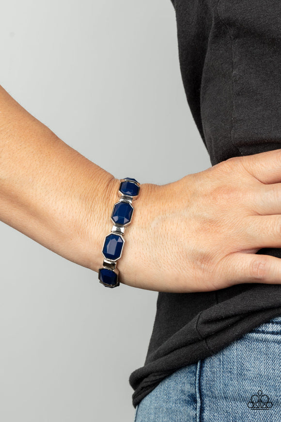 Paparazzi - Fashion Fable - Blue Stretch Bracelet