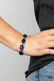 Paparazzi - Fashion Fable - Blue Stretch Bracelet