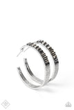 Paparazzi - More To Love - Silver Hoop Earrings