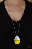 Paparazzi - Rainbow Shores - Yellow Necklace