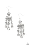 Paparazzi - Get Your ARTIFACTS Straight - Silver Earrings