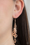 Paparazzi - I'm Always BRIGHT - Rose Gold Earrings