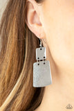 Paparazzi - Tagging Along - Silver Earrings