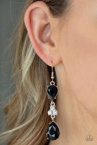 Paparazzi - Once Upon a Twinkle - Black Earrings