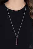 Paparazzi - Tower Of Transcendence - Pink Long Necklace