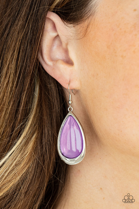 Paparazzi - A World To SEER - Purple Earrings