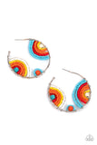 Paparazzi - Rainbow Horizons - Multi Seed Bead Hoop Earrings