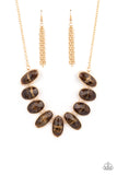 Paparazzi - Elliptical Episode - Brown Necklace