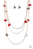 Paparazzi - Alluring Luxe - Red Necklace