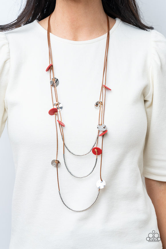 Paparazzi - Alluring Luxe - Red Necklace