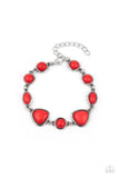 Paparazzi - Eco-Friendly Fashionista - Red Bracelet