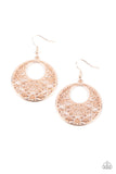 Paparazzi - Vineyard Romance - Rose Gold Earrings