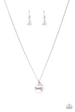 Paparazzi - Warm My Heart - Pink Necklace