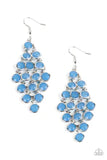 Paparazzi - With All DEW Respect - Blue Earrings