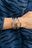 Paparazzi - Hautely Hammered - Silver Cuff Bracelet